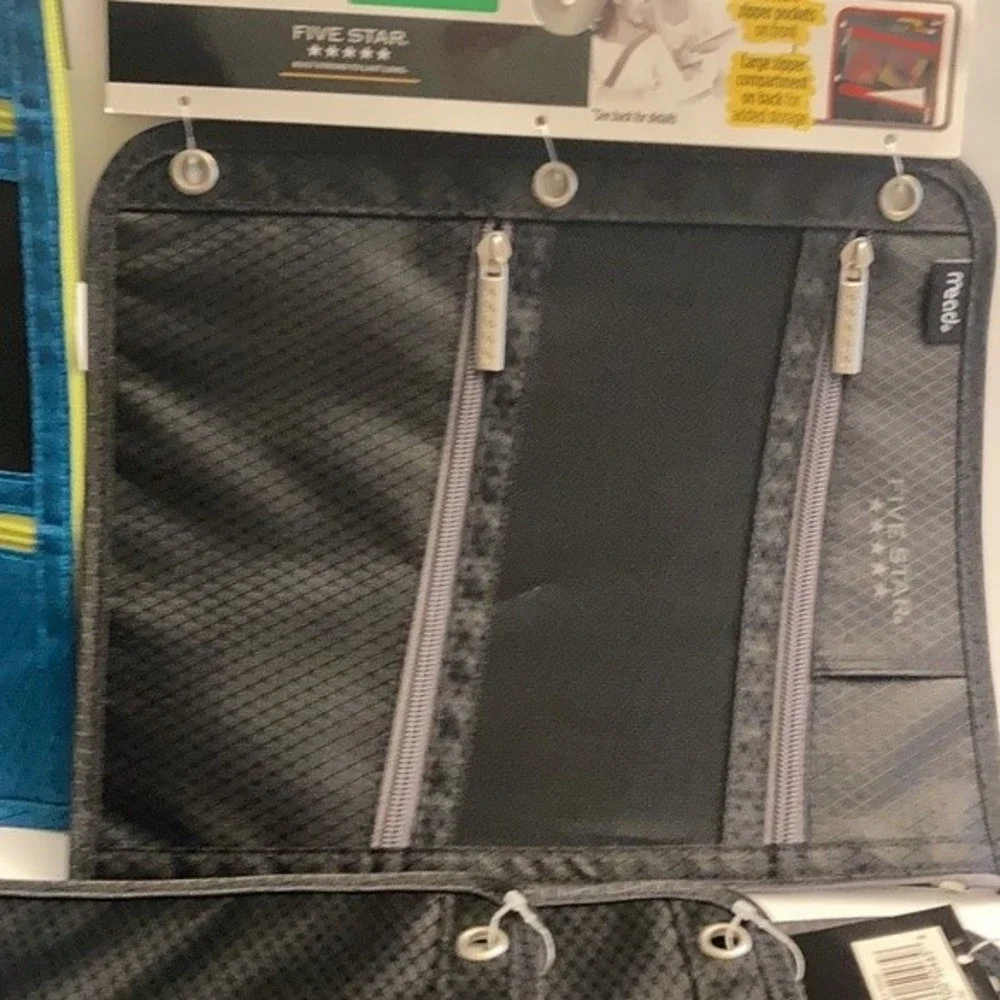 9 Mead 5 Star 3 Zipper Pencil Pouch Bag for 3 Ring Binder Storage Organization